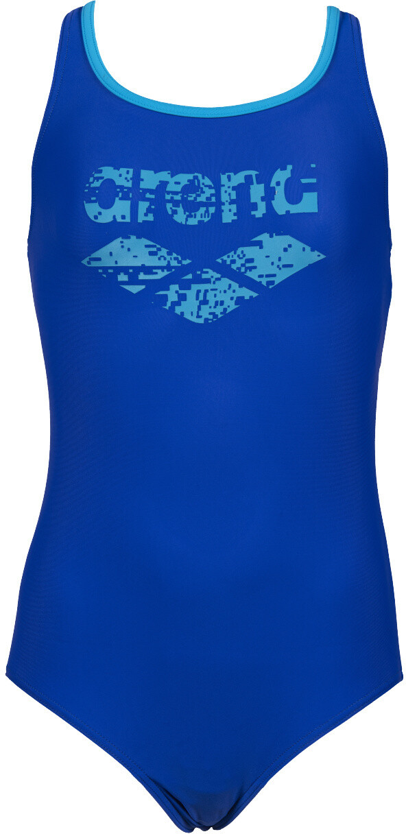 arena Spray Swim Pro Back One Piece Swimsuit Girls neon blue/turquoise ...
